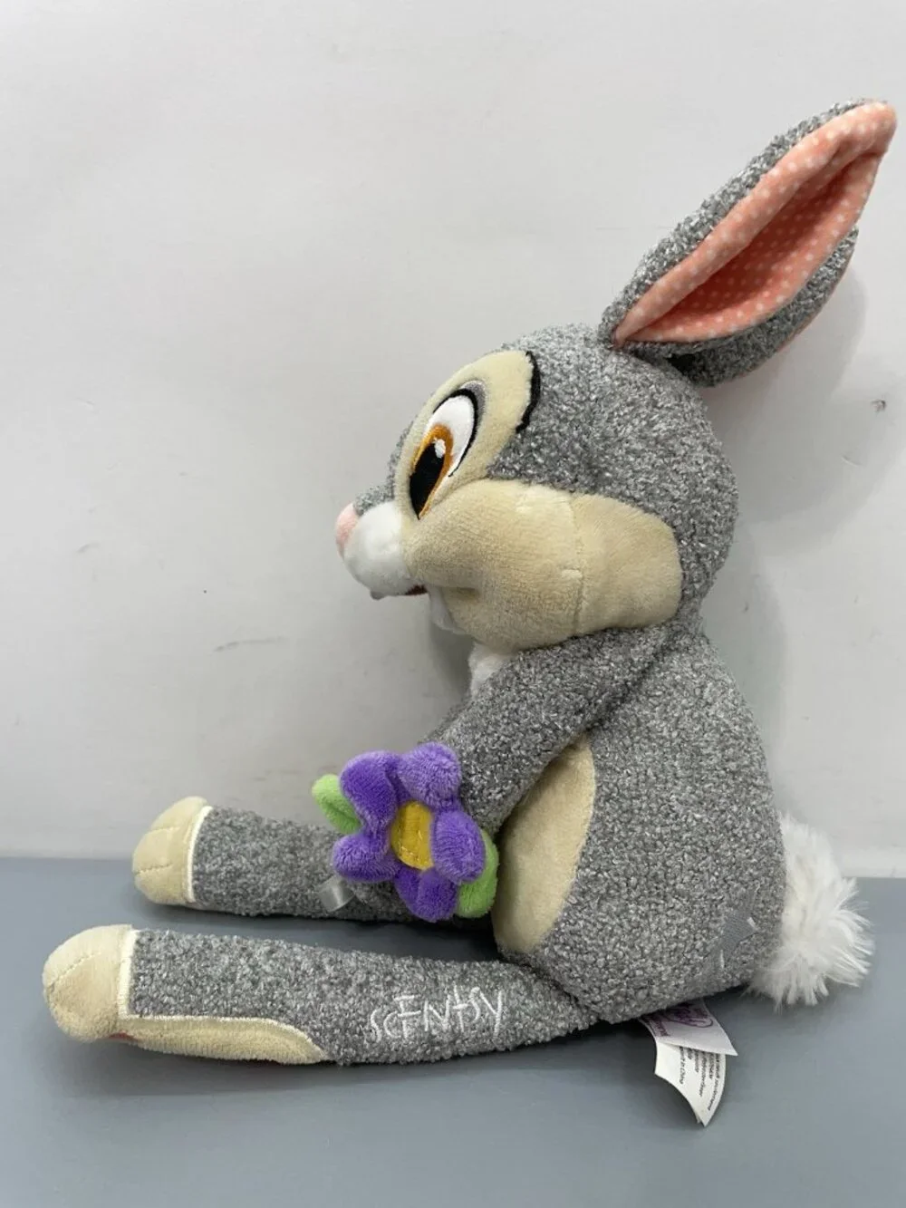 Scentsy Buddy Disney Thumper Rabbit Bunny Plush Bambi Gray 15”
